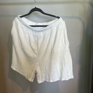 Lovers + Friends, XL, white terry cloth shorts